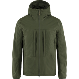 Fjällräven Keb Wool Padded Jacket M Men’s Trekking jackets Dark green, Green Main Front 56489