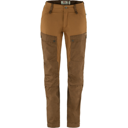 Fjällräven Keb Trousers Curved W Women’s Trekking trousers Brown, Orange Main Front 65766