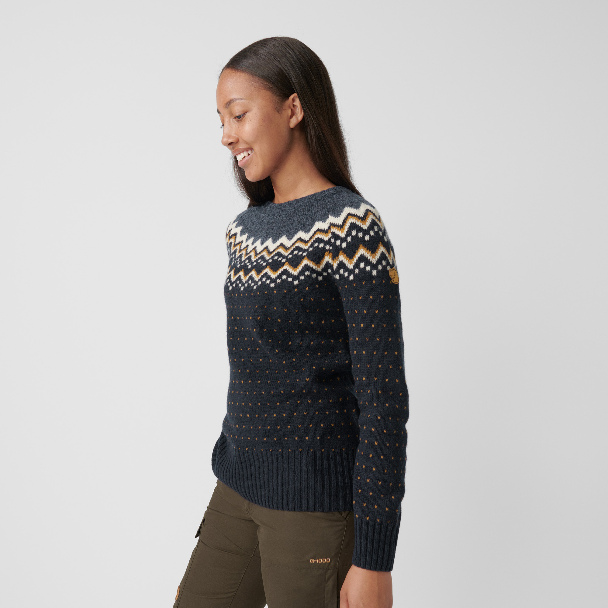 Jersey FJALLRAVEN Womens Övik Knit Sweater W 