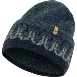 Fjällräven Övik Path Knit Beanie Unisex Caps, hats & beanies Blue Main Front 65664