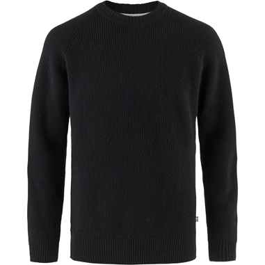 Fjällräven Övik Rib Sweater M Men’s Sweaters & knitwear Black Main Front 65538