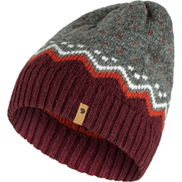 Fjällräven Övik Knit Hat Unisex Caps, hats & beanies Purple, Red Main Front 44442