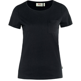 Fjällräven Pocket T-shirt NA W Unisex T-shirts & tank tops Black, Black Main Front 59406