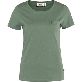 Fjällräven Pocket T-shirt NA W Unisex T-shirts & tank tops Green, Green Main Front 59550