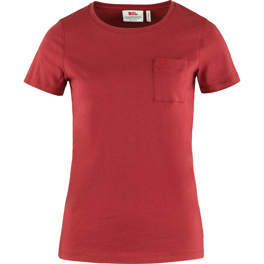 Fjällräven Övik T-shirt W Women’s T-shirts & tank tops Red Main Front 43438