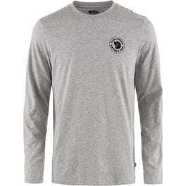Fjällräven 1960 Logo T-shirt LS M Men’s T-shirts & tank tops Grey Main Front 79532