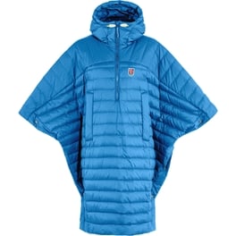 Fjällräven Expedition Down Poncho Unisex Down jackets Blue Main Front 60363