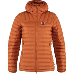 Fjällräven Expedition Lätt Hoodie W Women’s Trekking jackets Brown, Orange Main Front 56340