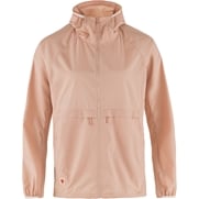 Fjällräven High Coast Wind Hoodie W Women’s Outdoor jackets Pink Main Front 73690