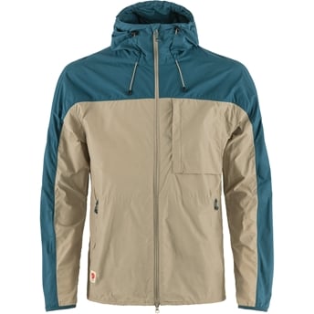 Fjällräven High Coast Wind Jacket M Men’s Outdoor jackets Green, Beige Main Front 73923