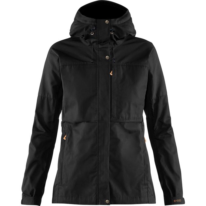 Fjällräven Kaipak Jacket W Women’s Shell jackets Black Main Front 14824