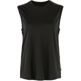 Fjällräven Abisko Wool Tank Top W Women’s T-shirts & tank tops Black Main Front 59570