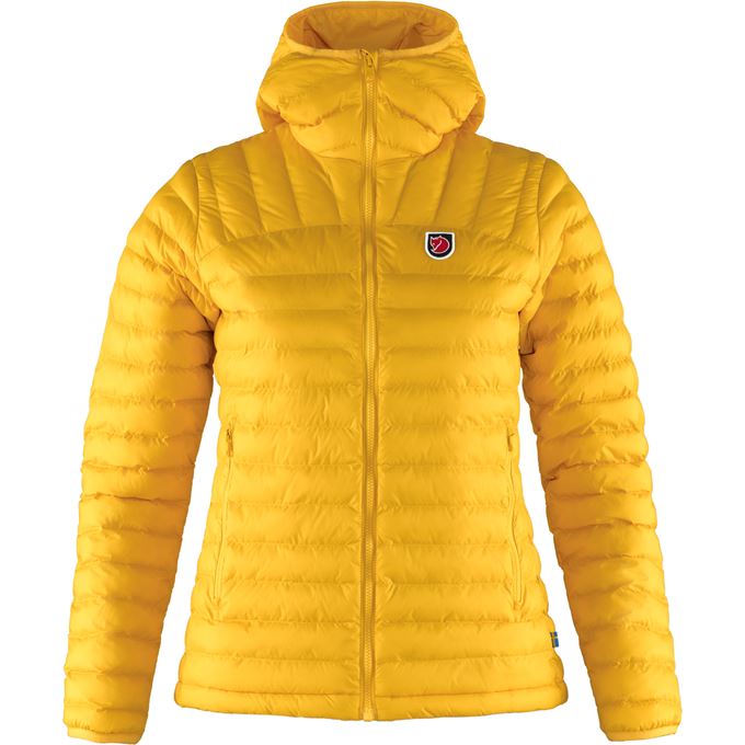Fjällräven Expedition Lätt Hoodie W Women’s Trekking jackets Yellow Main Front 29976