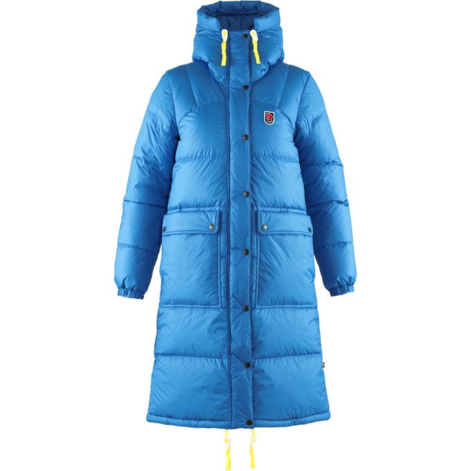 Fjällräven Expedition Long Down Parka W Women’s Down jackets Blue Main Front 29994