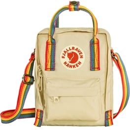 Fjällräven Kånken Rainbow Sling Unisex Shoulder bags Beige Main Front 59387