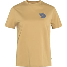 Fjällräven Fox Boxy Logo Tee W Women’s T-shirts & tank tops Beige Main Front 59507