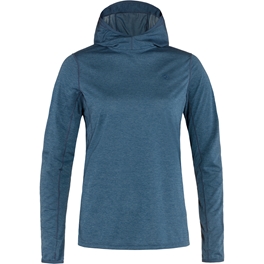Fjällräven Abisko Sun-hoodie W Women’s Base layer tops Blue Main Front 59311