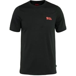 Fjällräven Abisko Wool Logo SS M Men’s T-shirts & tank tops Black Main Front 59655