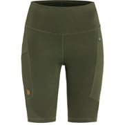 Fjällräven Abisko Short Tights W Women’s Shorts & skirts Green Main Front 59310