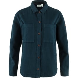 Fjällräven Singi Flannel Overshirt W Women’s Shirts Blue Main Front 65764
