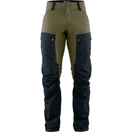 Fjällräven Keb Trousers M Reg Men’s Trekking trousers Blue, Green Main Front 25409