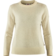 Fjällräven Övik Nordic Sweater W Women’s Sweaters & knitwear White Main Front 17711