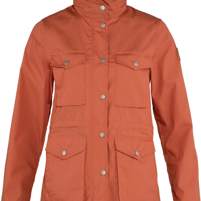 Fjällräven Räven Lite Jacket W Women’s Outdoor jackets Orange, Red Main Front 48927